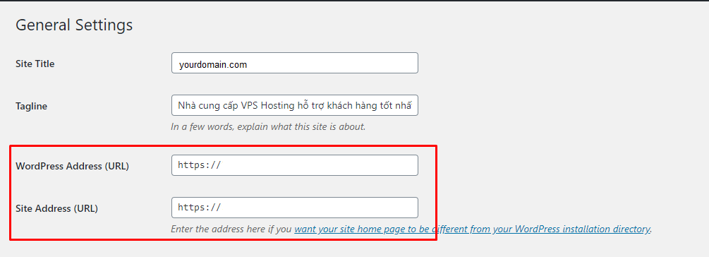 chuyen http sang https wordpress